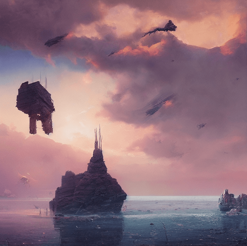 beautiful sunset over the ocean